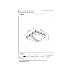 Lucide PRIVAS Wandlamp Buiten-Wit-2xE27-60W-IP44-PVC