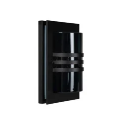 Lucide PRIVAS Wandlamp Buiten-Zwart-1xE27-60W-IP44-PVC