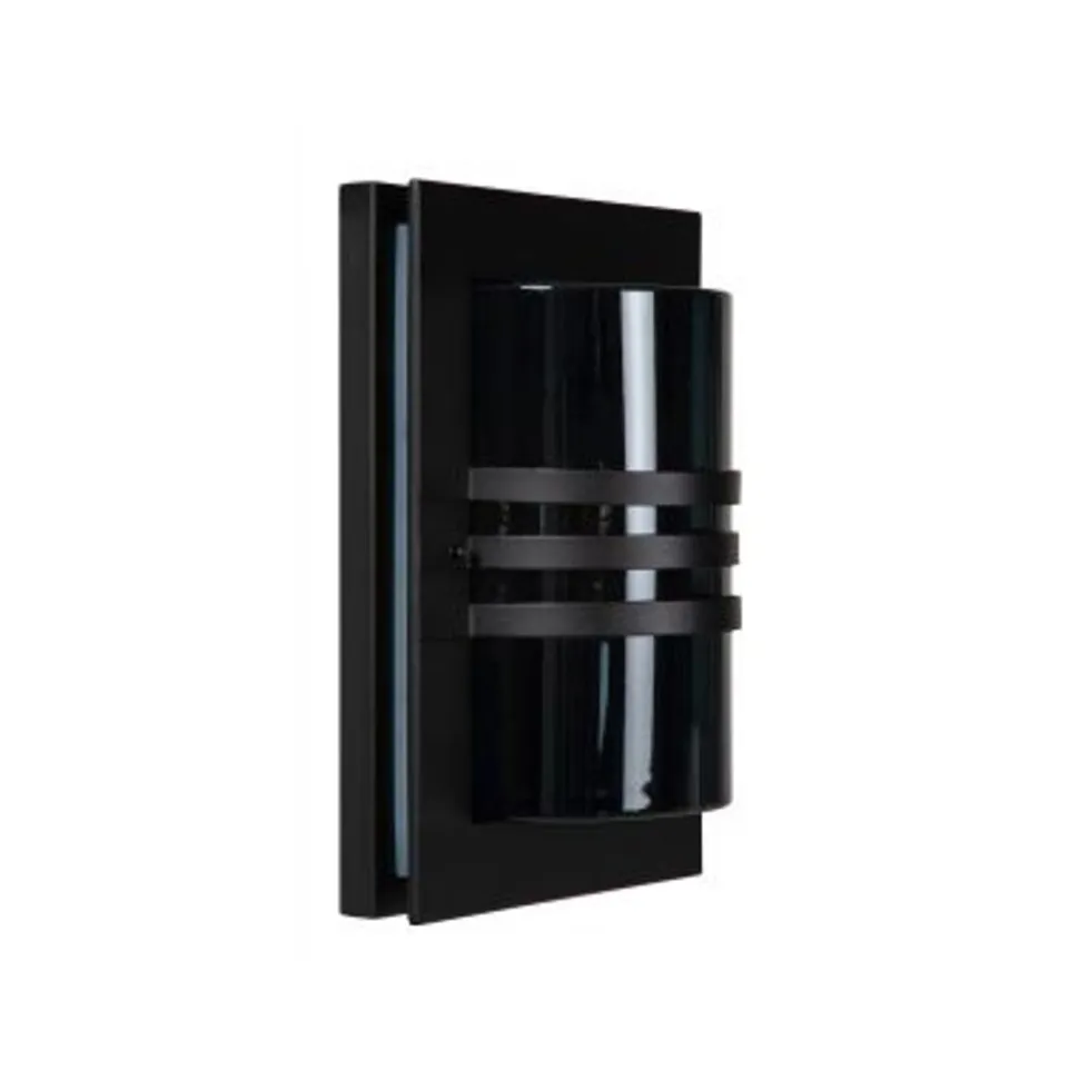 Lucide PRIVAS Wandlamp Buiten-Zwart-1xE27-60W-IP44-PVC