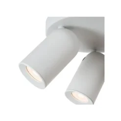 Lucide PUNCH Plafondspot-Wit-Ø21-3xGU10-35W-Metaal