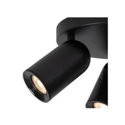 Lucide PUNCH Plafondspot-Zwart-Ø21-3xGU10-35W-Metaal