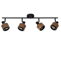 Lucide RAFA - Plafondspot - 4xE14 - Zwart