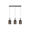 Lucide RAFAL Hanglamp-Grijs-3xE27-40W-Vilt