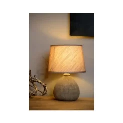 Lucide RAMZI - Tafellamp - Ø 18 cm - 1xE14 - Bruin