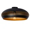 Lucide RAYCO Plafonnière-Zwart-Ø45-1xE27-40W-Staal