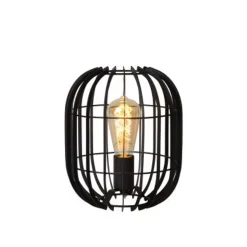 Lucide REDA - Tafellamp - Ø 22 cm - 1xE27 - Zwart Lucide