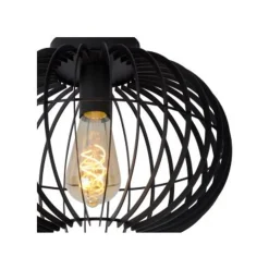 Lucide REDA Plafonnier E27 Ø32cm H24cm Zwart