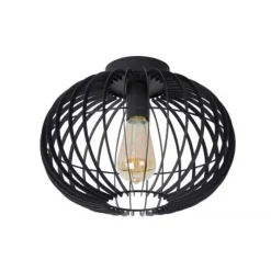 Lucide REDA Plafonnier E27 Ø32cm H24cm Zwart