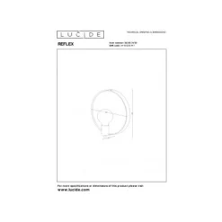 Lucide REFLEX - Spiegellamp - 1xE27 - Zwart