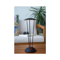 Lucide RENEE Tafellamp Buiten-Zwart-Ø12,3-LED Dimb.-2,2W