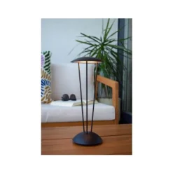 Lucide RENEE Tafellamp Buiten-Zwart-Ø12,3-LED Dimb.-2,2W