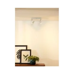 Lucide RILOU - Plafondspot - LED Dimb. - GU10 - 2x5W 3000K - Wit Lucide