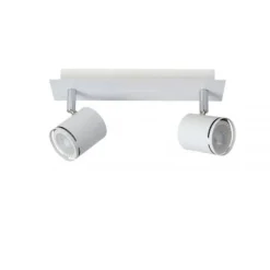 Lucide RILOU - Plafondspot - LED Dimb. - GU10 - 2x5W 3000K - Wit Lucide