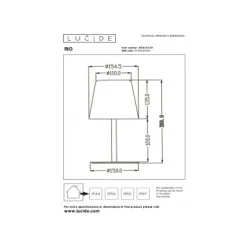 Lucide RIO Tafellamp Buiten-Multic.-Ø15,5-LED Dimb.-1,8W