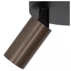 Lucide RITMO - Plafondspot - Ø 15 cm - 2xGU10 (MR11) - Koffie