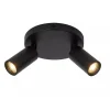 Lucide RITMO - Plafondspot - Ø 15 cm - 2xGU10 (MR11) - Zwart