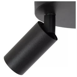 Lucide RITMO - Plafondspot - Ø 15 cm - 2xGU10 (MR11) - Zwart