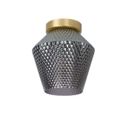 Lucide ROSALIND - Plafonnière - Ø 21 cm - 1xE27 - Fumé