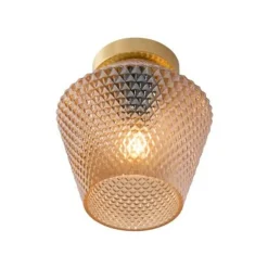 Lucide ROSALIND - Plafonnière - Ø 21 cm - 1xE27 - Amber