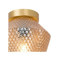 Lucide ROSALIND - Plafonnière - Ø 21 cm - 1xE27 - Amber