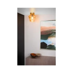 Lucide ROSALIND - Plafonnière - Ø 21 cm - 1xE27 - Amber