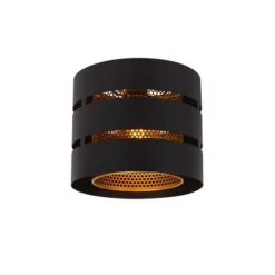 Lucide ROSAS Plafonnière-Zwart-Ø26-1xE27-40W-Metaal