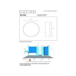 Lucide ROXANE Plafonnier Led Rond 10W Anthraciet