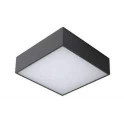 Lucide ROXANE Plafonnier Led Vierkant 10W Anthraciet