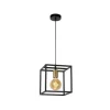 Lucide RUBEN Hanglamp 1x E27 40W Zwart / mat goud
