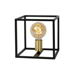 Lucide RUBEN Tafellamp 1x E27 40W Zwart / mat goud