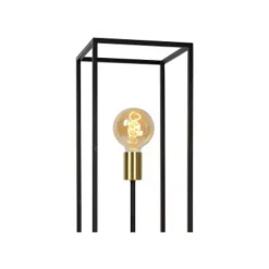 Lucide RUBEN Vloerlamp 3x E27 40W Zwart / mat goud