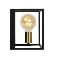 Lucide RUBEN Wandlicht 1x E27 40W Zwart / mat goud