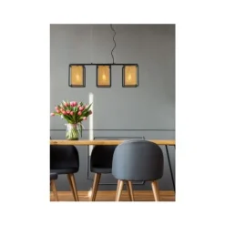 Lucide SANSA - Hanglamp - 3xE27 - Zwart