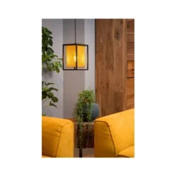 Lucide SANSA - Hanglamp - 1xE27 - Zwart