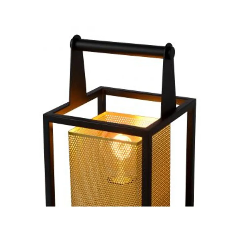 Lucide SANSA - Tafellamp - 1xE27 - Zwart