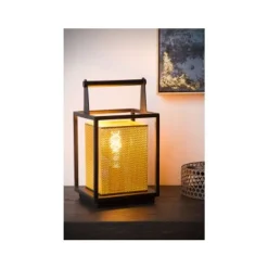 Lucide SANSA - Tafellamp - 1xE27 - Zwart