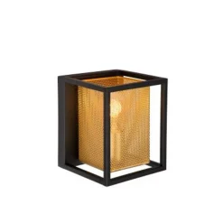 Lucide SANSA - Wandlamp - 1xE27 - Zwart Lucide