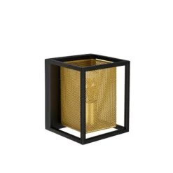 Lucide SANSA - Wandlamp - 1xE27 - Zwart Lucide