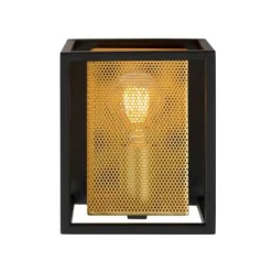 Lucide SANSA - Wandlamp - 1xE27 - Zwart Lucide