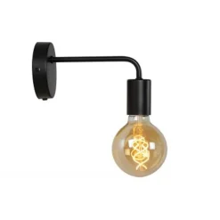 Lucide SCOTT - Wandlamp - 1xE27 - Zwart