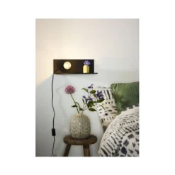 Lucide SEBO - Bedlamp - 1xE27 - Zwart Lucide