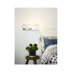 Lucide SEBO - Bedlamp - 1xE27 - Wit Lucide