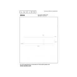 Lucide SEGIN - Wandlamp - LED - 1x6W 2700K - Zwart