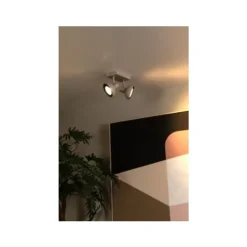 Lucide SENSAS Plafondspot-Beige-2xGU10 (ES111)-12W-Staal