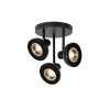 Lucide SENSAS Plafondspot-Zwart-Ø25,8-3xGU10 (ES111)-12W