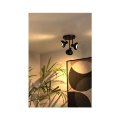 Lucide SENSAS Plafondspot-Zwart-Ø25,8-3xGU10 (ES111)-12W