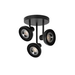 Lucide SENSAS Plafondspot-Zwart-Ø25,8-3xGU10 (ES111)-12W