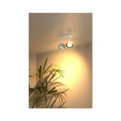 Lucide SENSAS Plafondspot-Wit-2xGU10 (ES111)-12W-Staal