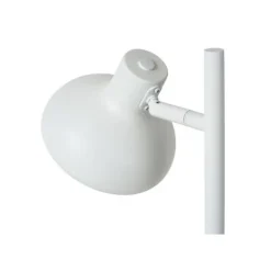 Lucide SENSAS Tafellamp-Wit-Ø18-1xGU10 (ES111)-12W-Staal
