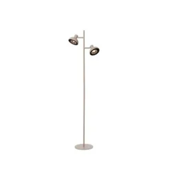 Lucide SENSAS Vloerlamp-Beige-2xGU10 (ES111)-12W-Staal